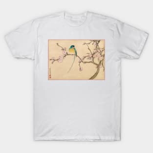 Bird with Plum Blossoms by Zhang Ruoai T-Shirt